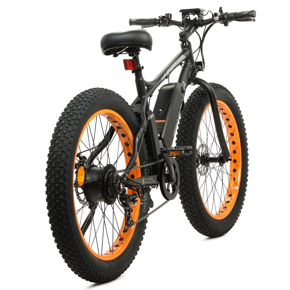 26 In. 36V 500W Fat Tire Electric Bicycle 26 X 4 In. Removable Battery 7-Speed