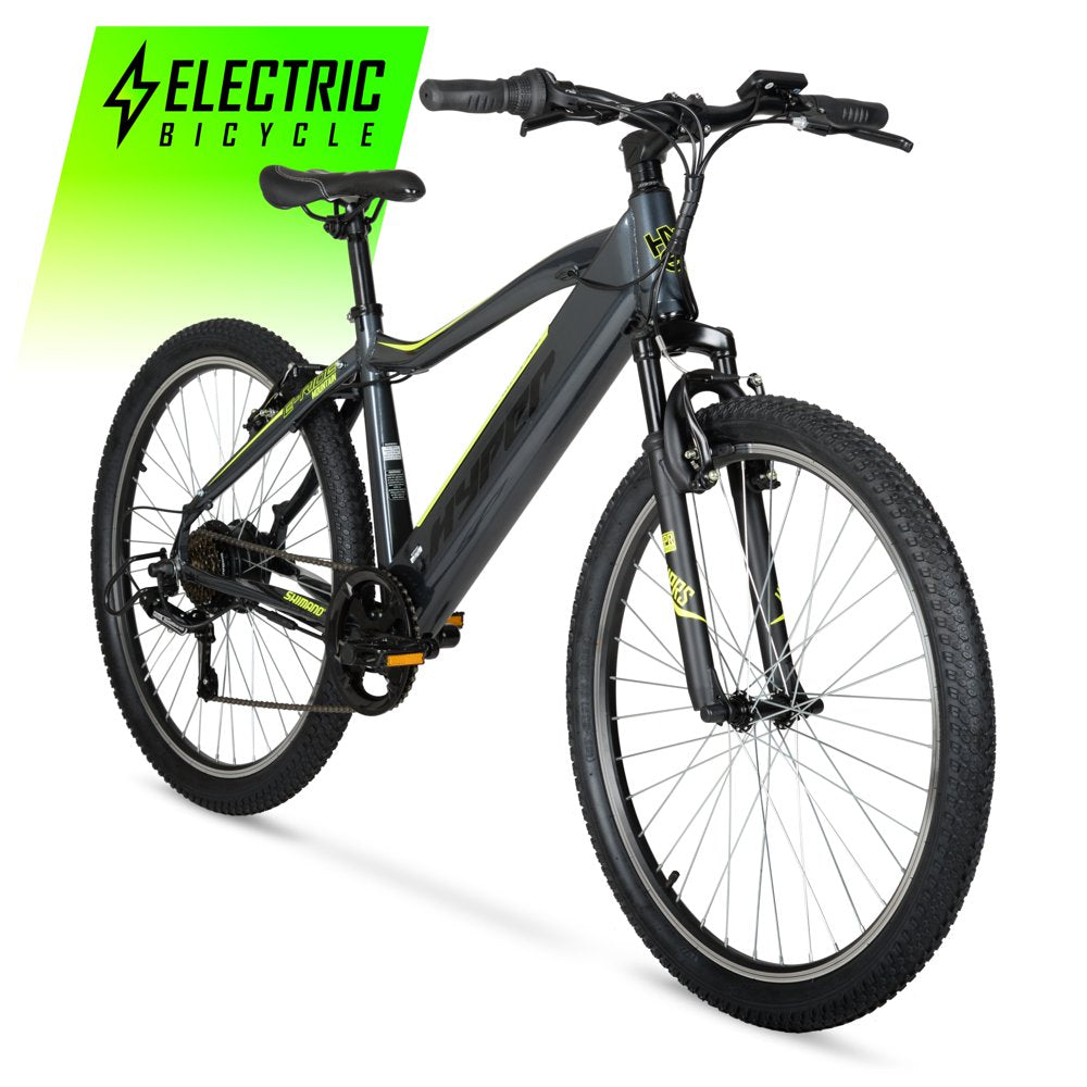 26" 36V Electric Mountain Bike W/Pedal-Assist, 250W E-Bike Motor, Black