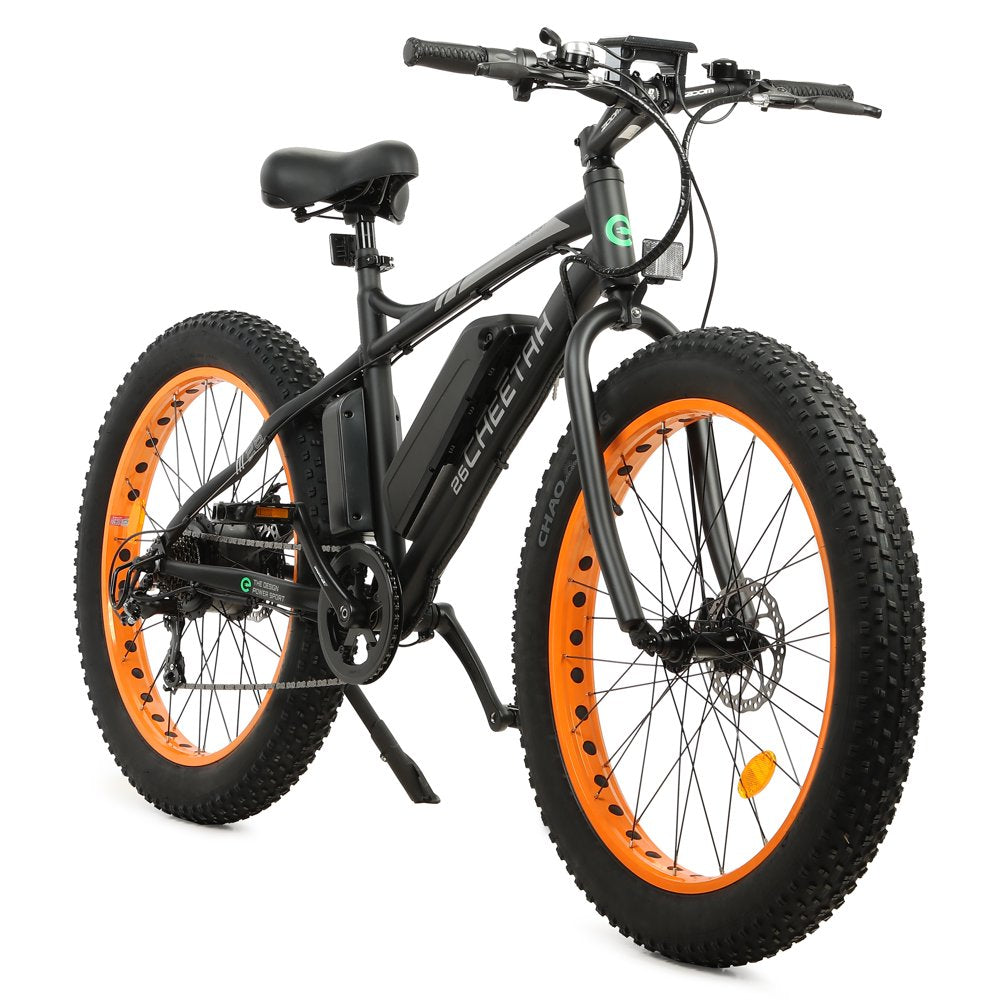 26 In. 36V 500W Fat Tire Electric Bicycle 26 X 4 In. Removable Battery 7-Speed