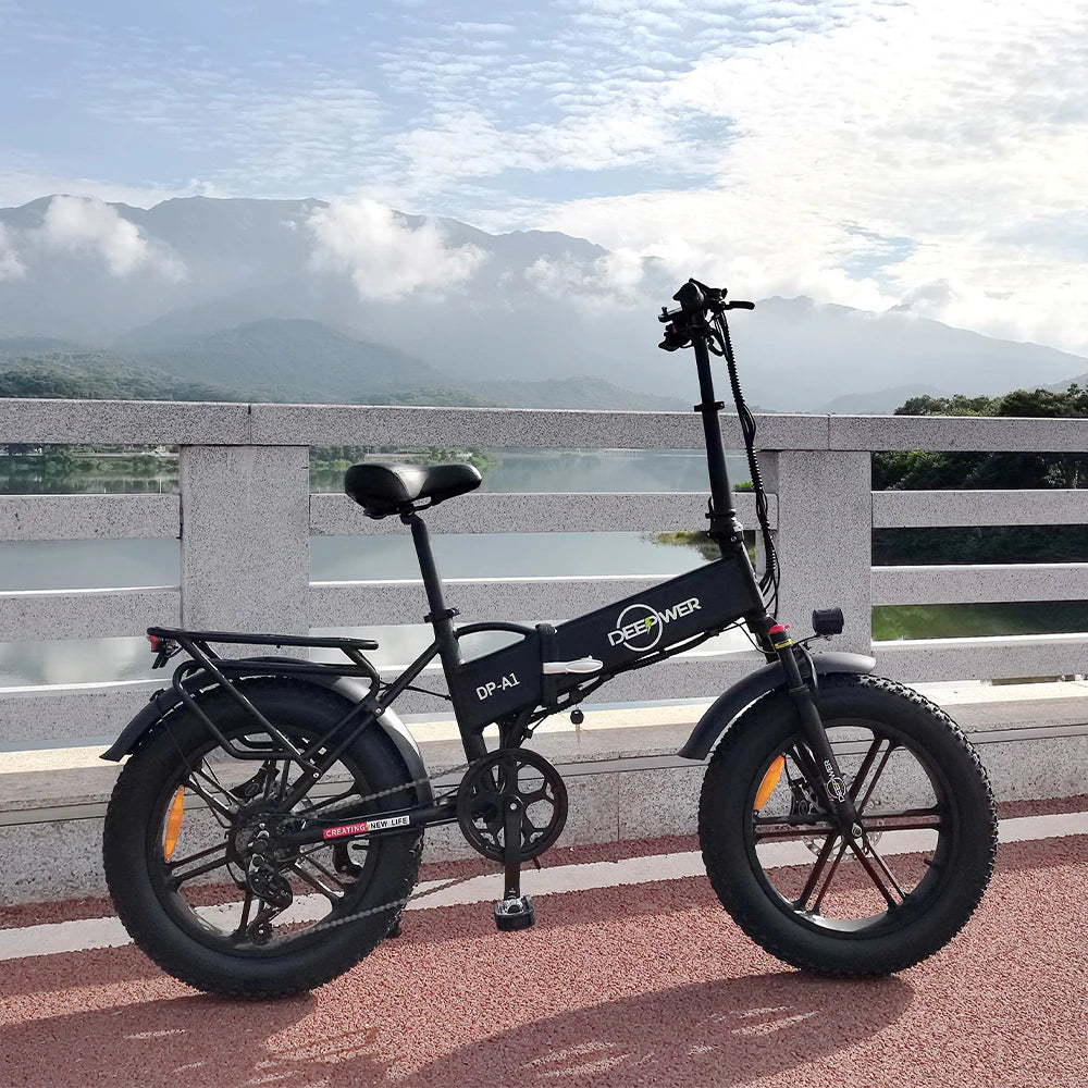 DEEPOWER 20 Inch Adults Electric Bike Bicycle 48V 20AH 20 Inch Fat Tire Electric E Bikes Free Shipping Mountain Ebikes 1000W